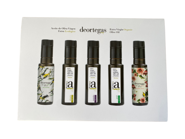 Gave�ske - smagekasse 5 x ekstra jomfru olivenolie. �ko