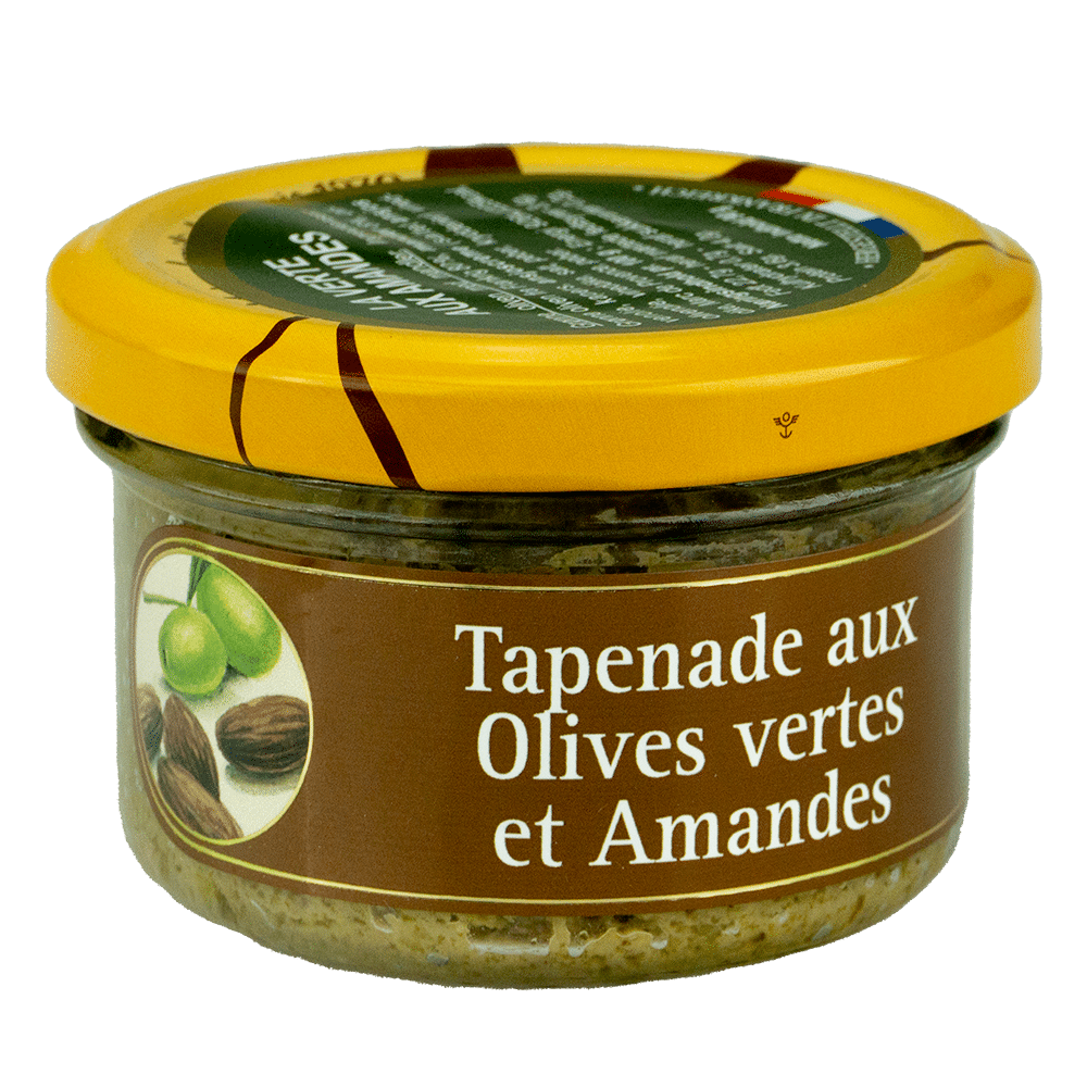 Tapenade grnne oliven med mandler