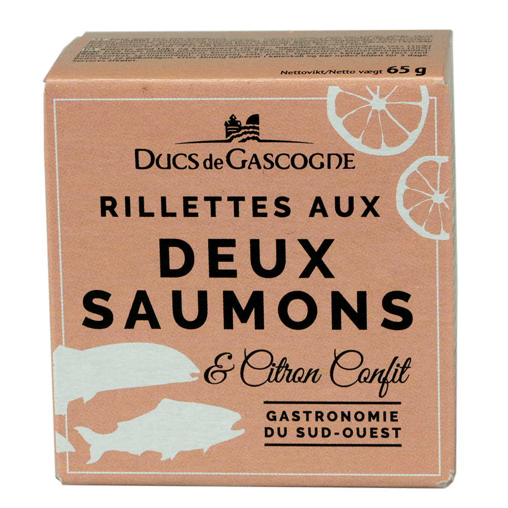 Lakse Rillette med syltet citron, Ducs de Gascogne, 65 g