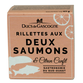 Lakse Rillette med syltet citron, Ducs de Gascogne, 65 g