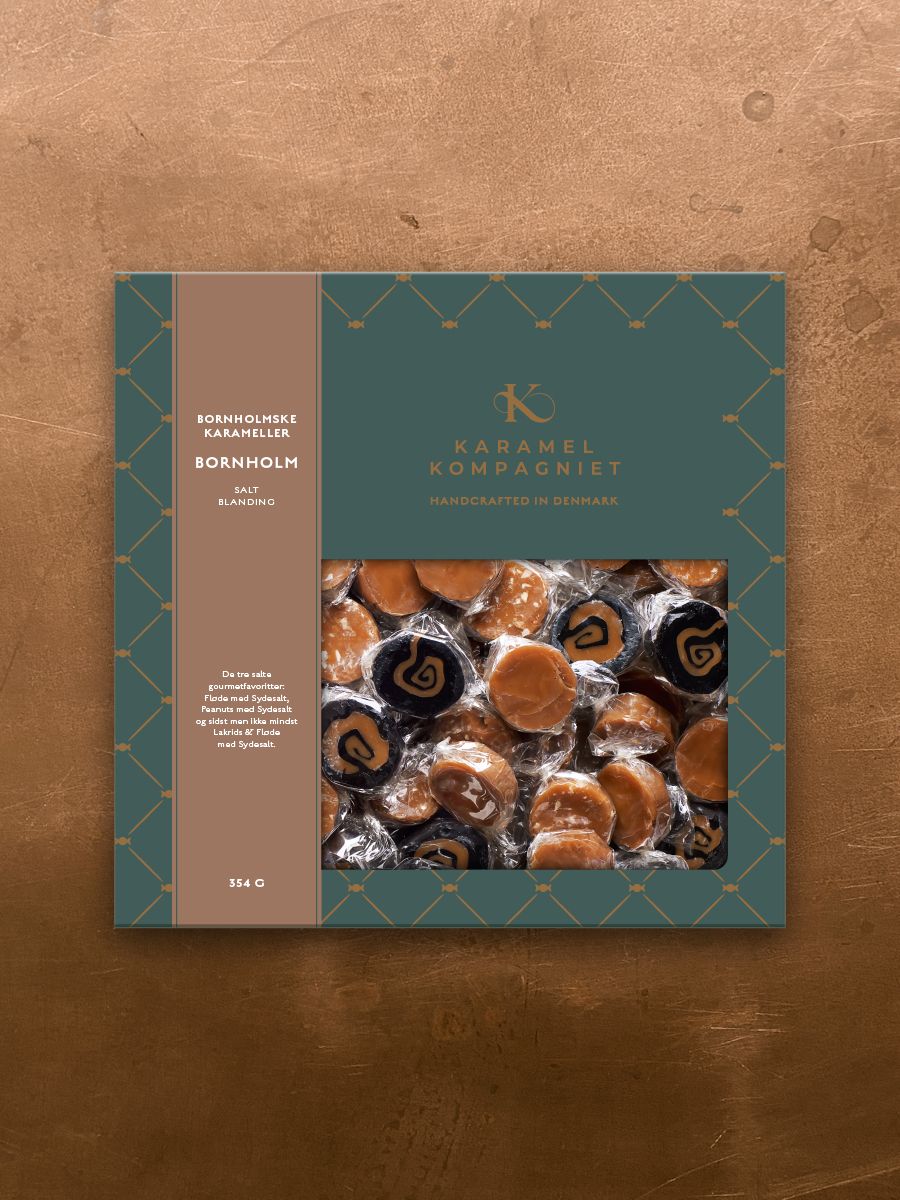 Bornholm - saltkaramelblanding fra Karamel Kompagniet