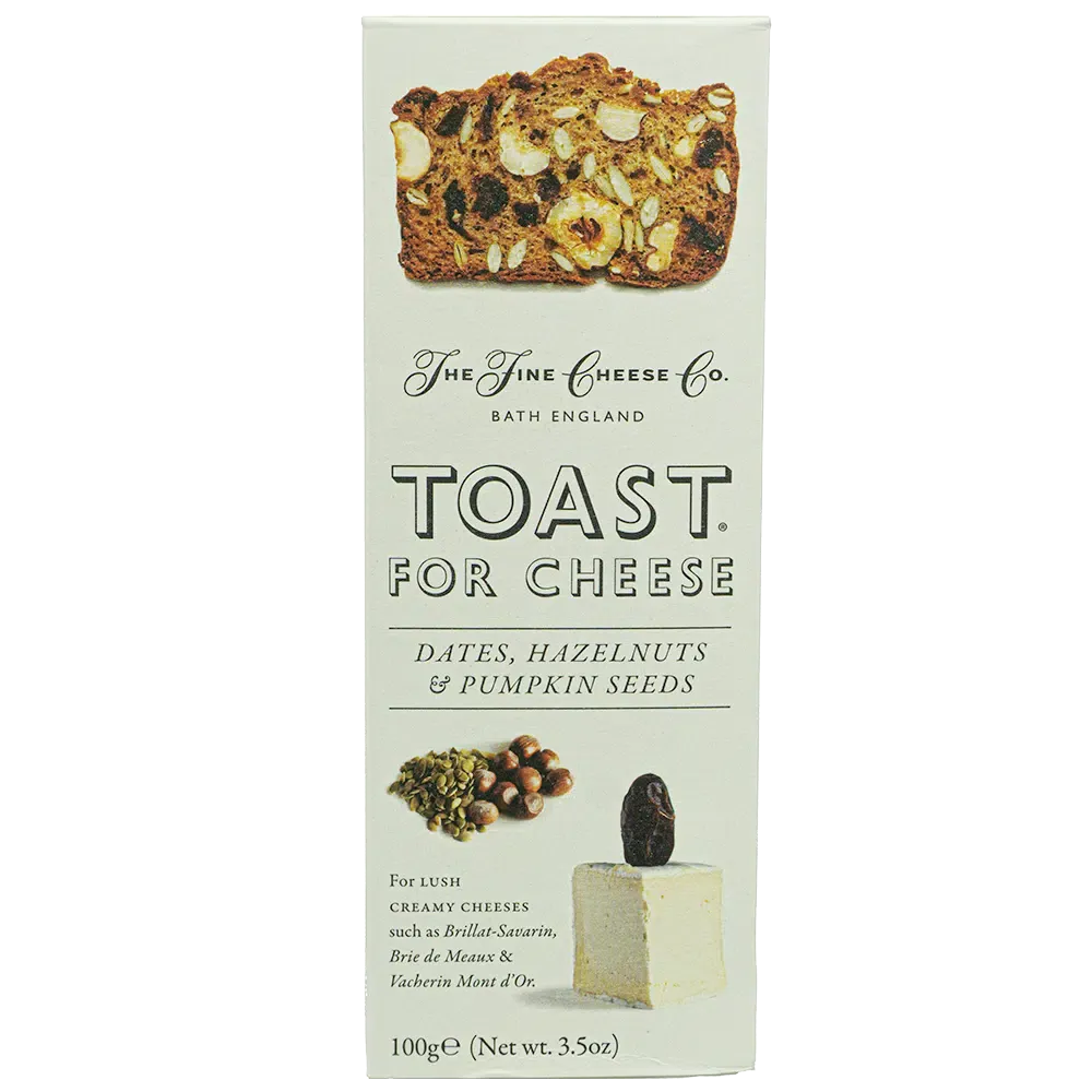 Toast med dadler, hasseln�dder og gr�skarkerner, 100 g