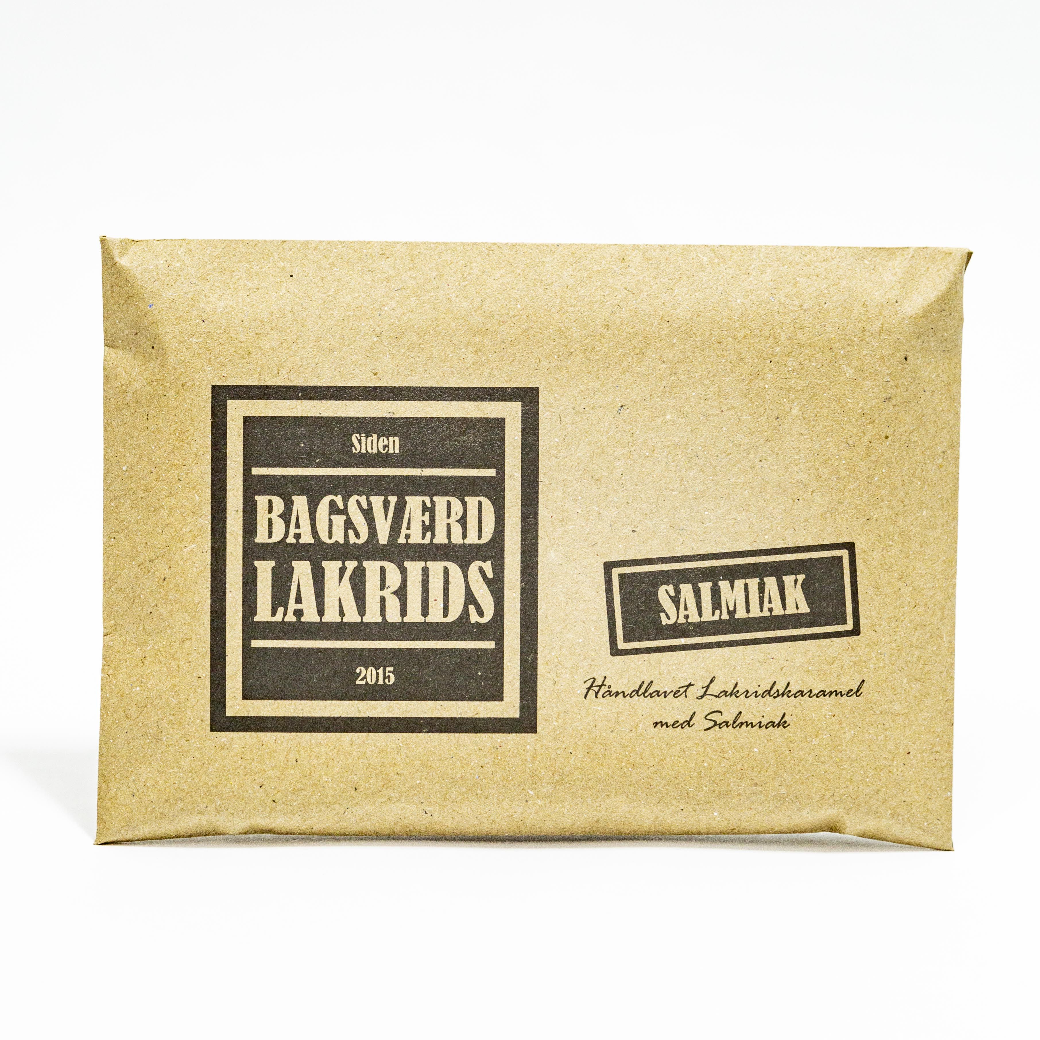  Bagsv�rd Lakrids H�ndlavet Lakridskaramel - Salmiak 160gr