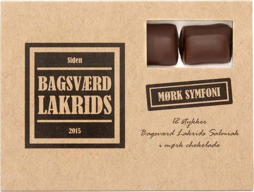 Bagsv�rd Lakrids, M�rk Symfoni, 12 stykker, 125 g