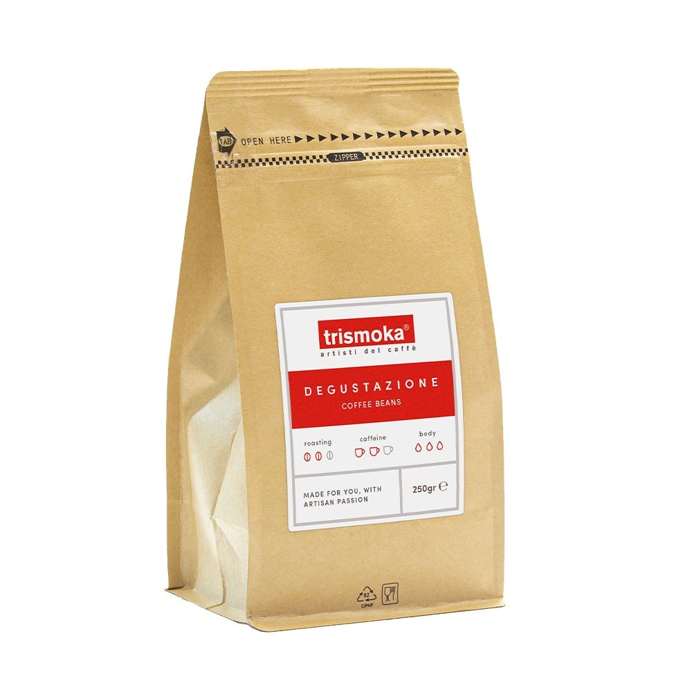 Trismoka Degustazione, hele kaffebnner, 250 g