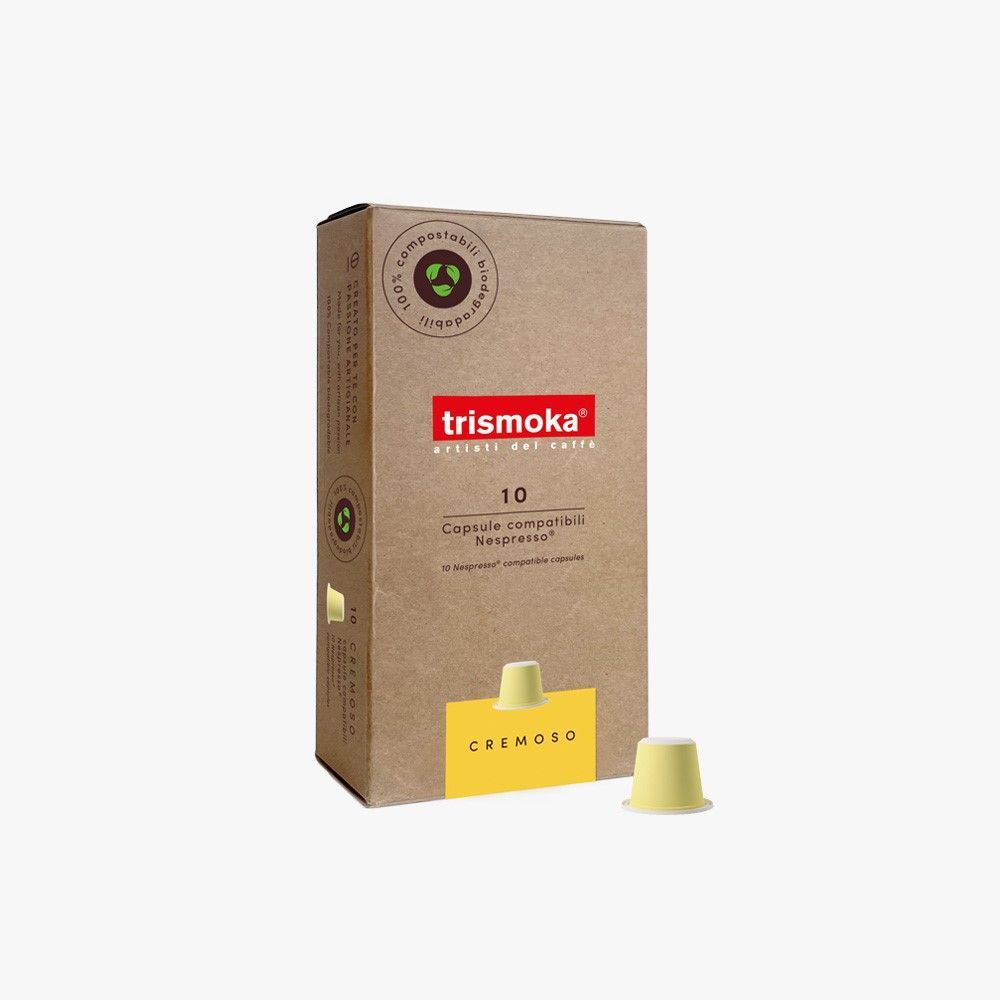 Trismoka kaffekapsler, cremoso, 10 stk.