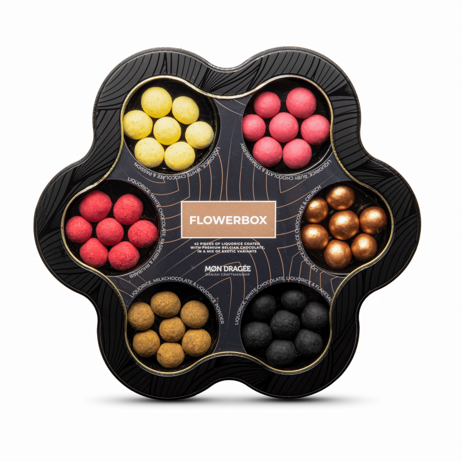 M�ns Flowerbox, Lakrids drag�e, 265 g