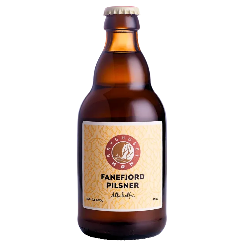 Fanefjord Pilsner, Bryghuset M�n, Alkoholfri, 33 cl