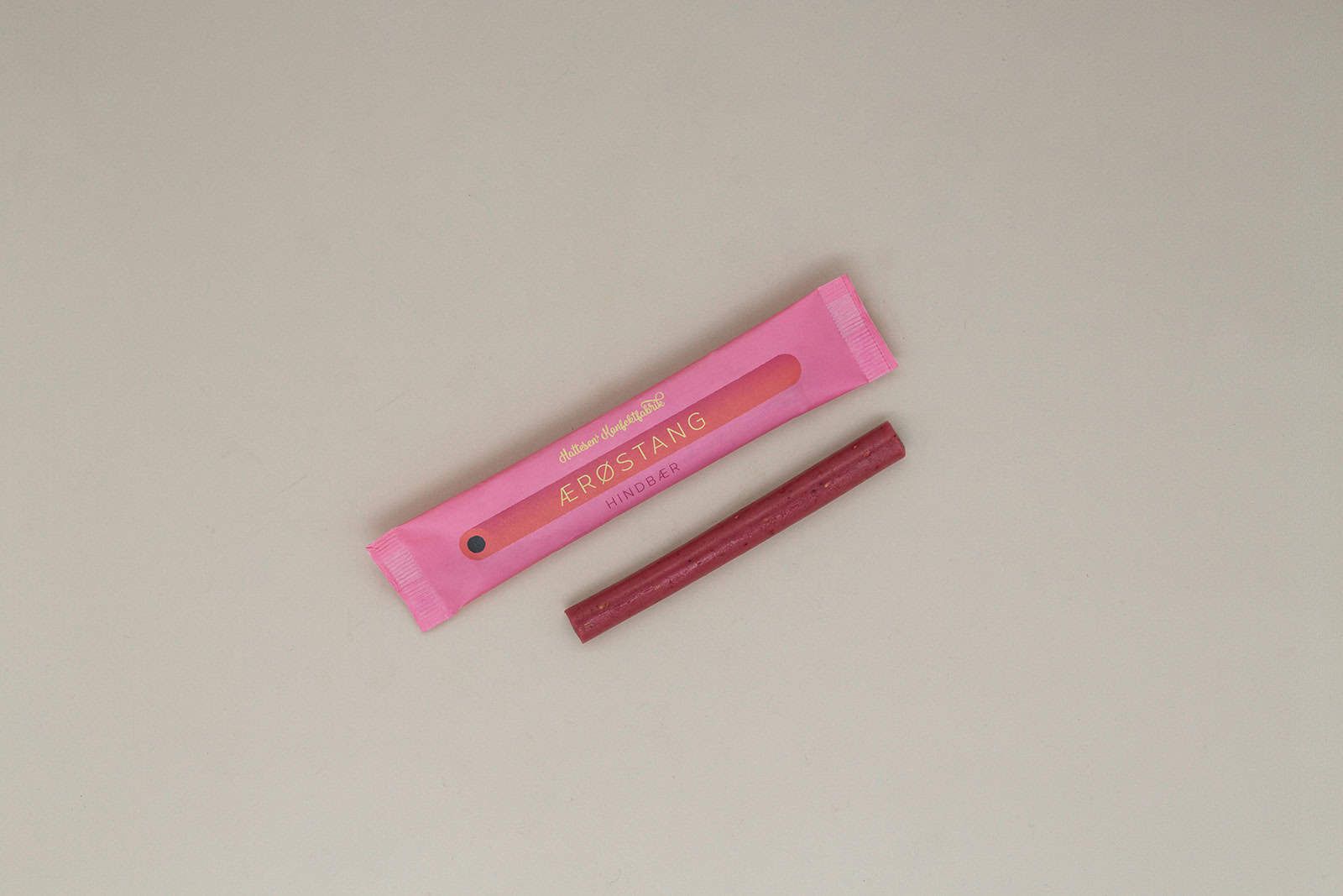 Hindb�r-lakrids, �r�stang, 25 g