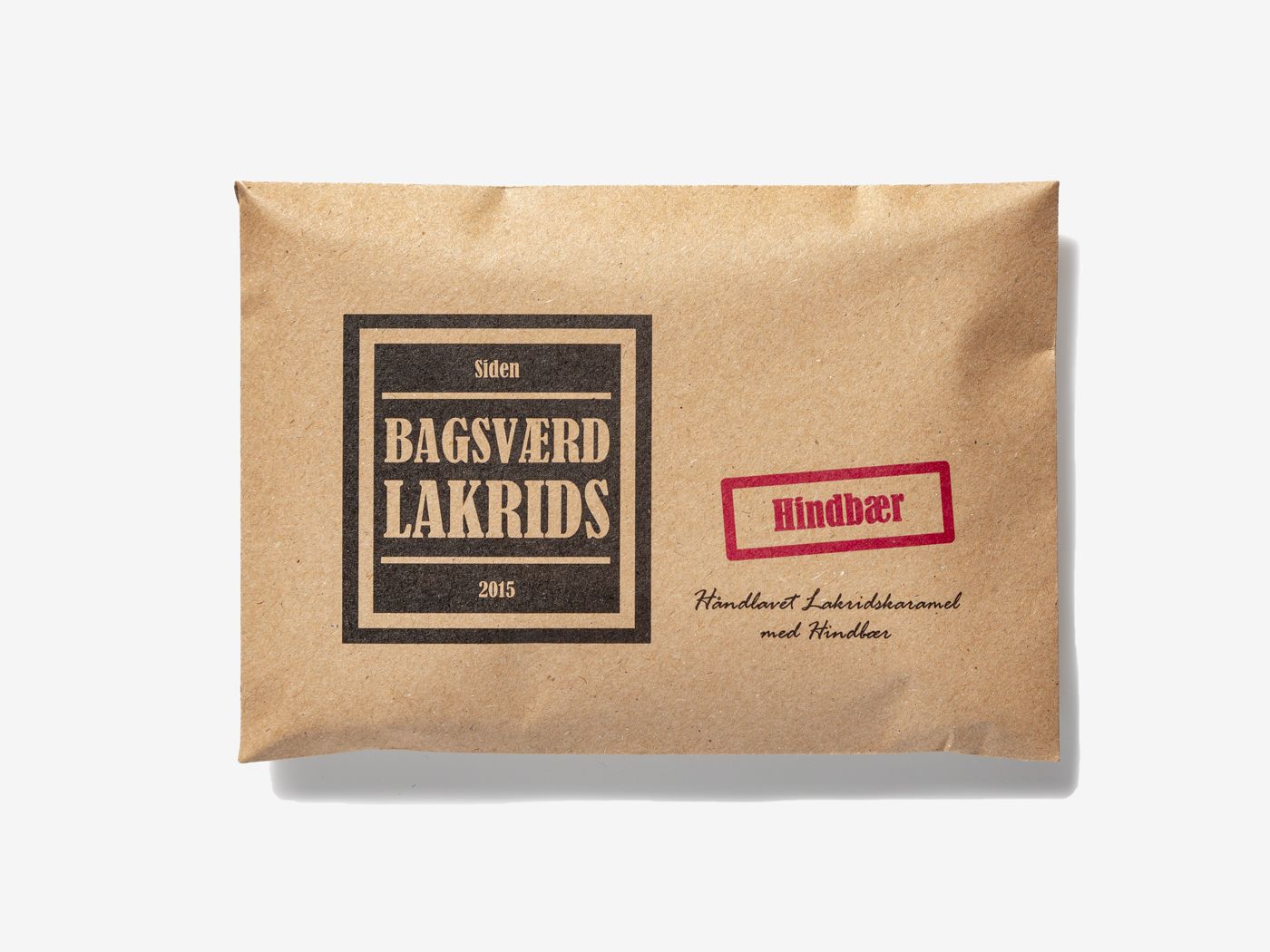 Bagsv�rd H�ndlavet Lakridskaramel - Hindb�r 160gr
