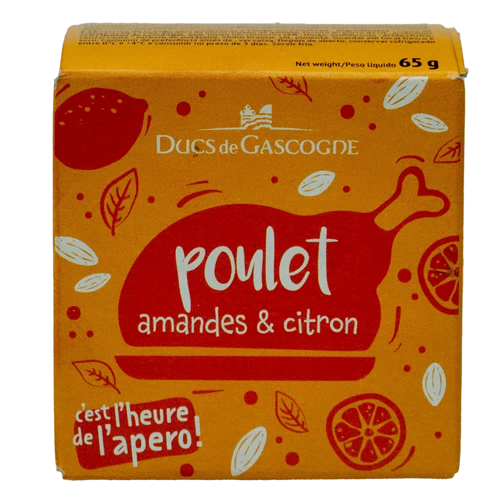 H�nseterrine med mandler og syltet citron, Ducs de Gascogne, 65g
