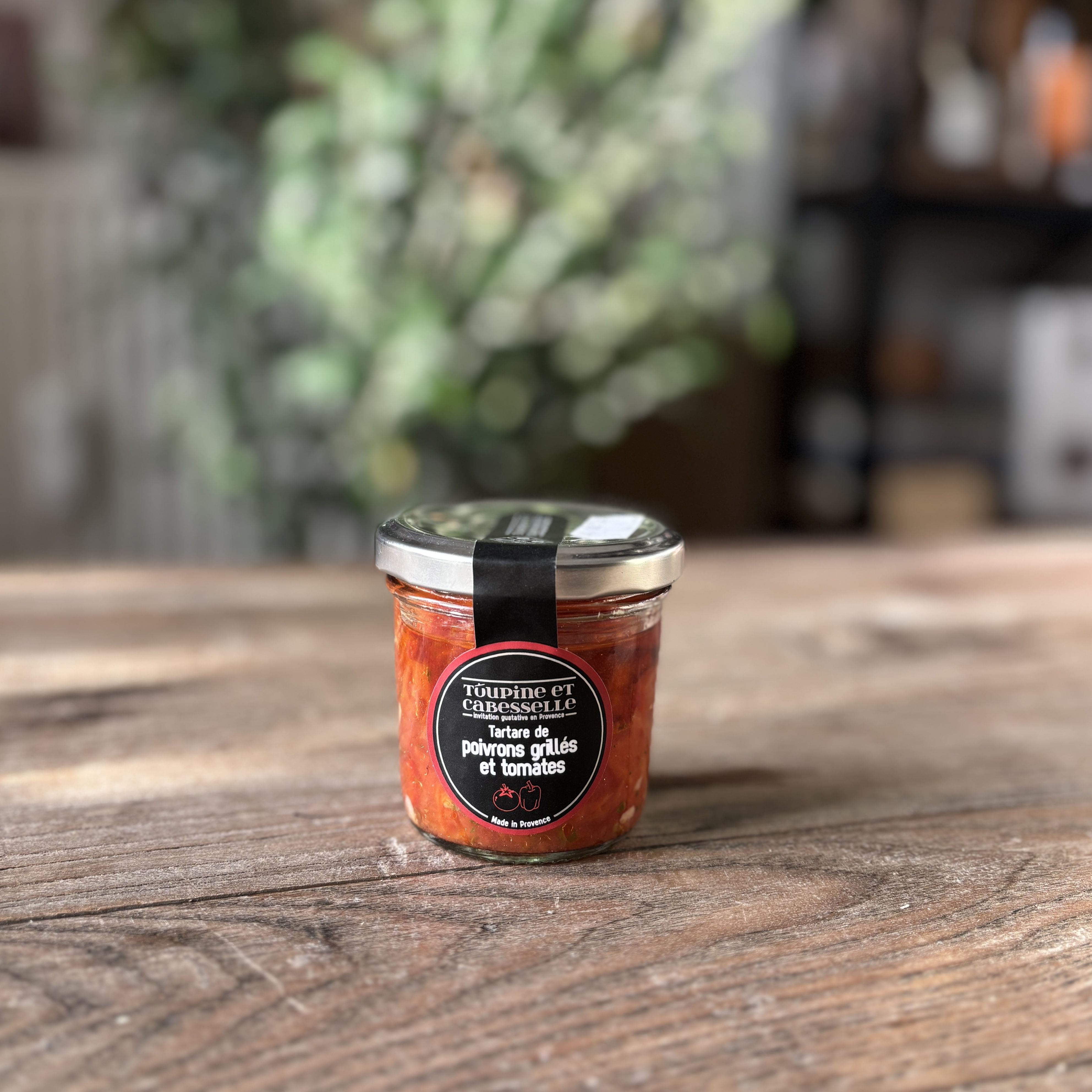 Tatar af grillet rd peber og tomater