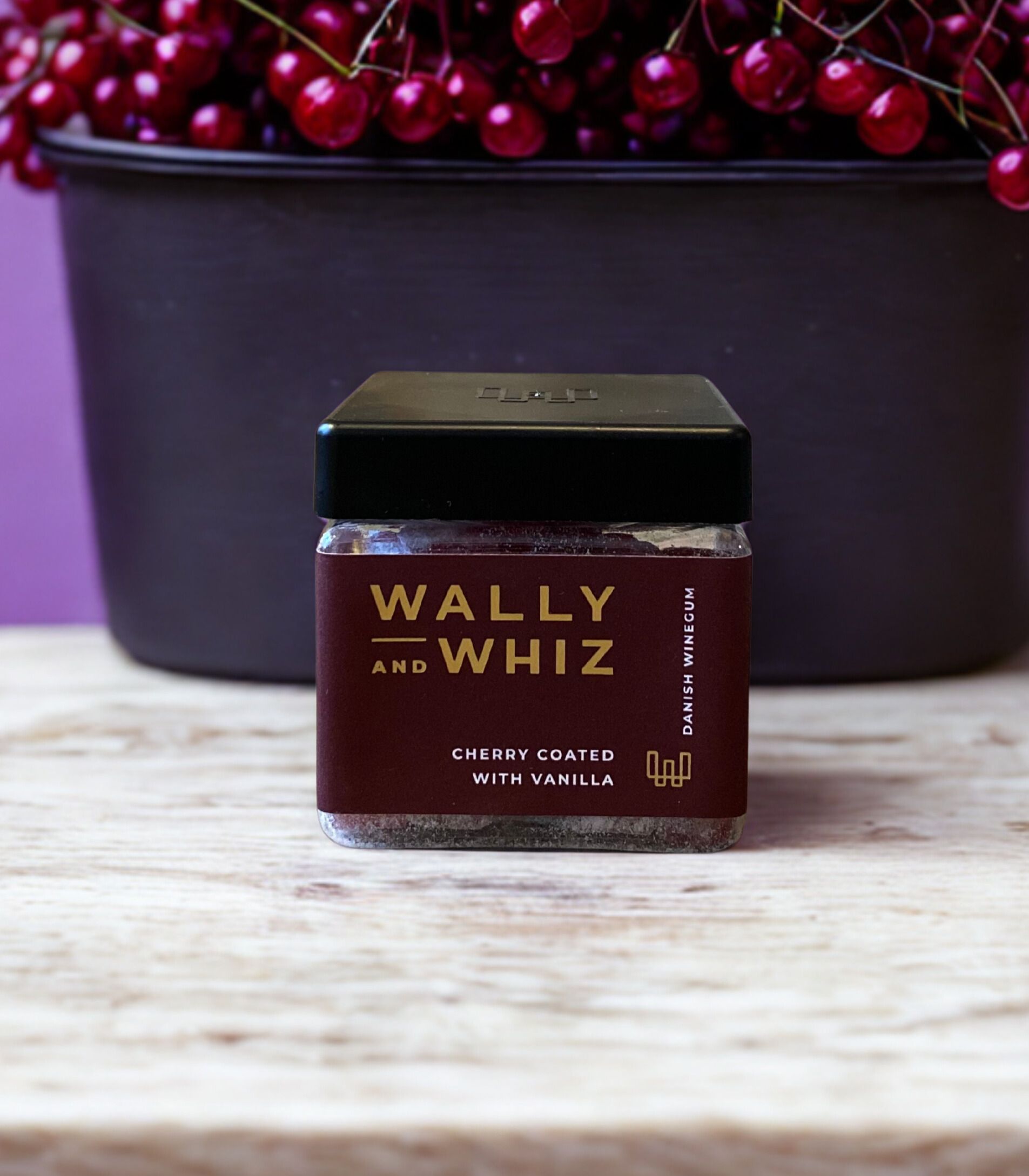Wally & Whiz Kirseb�r med vanilje, 140 g