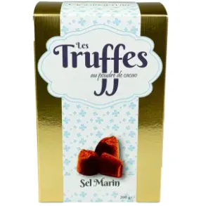 Bl�de chokoladetr�fer med havsalt - les truffes - gourmeture - dreamofsweden