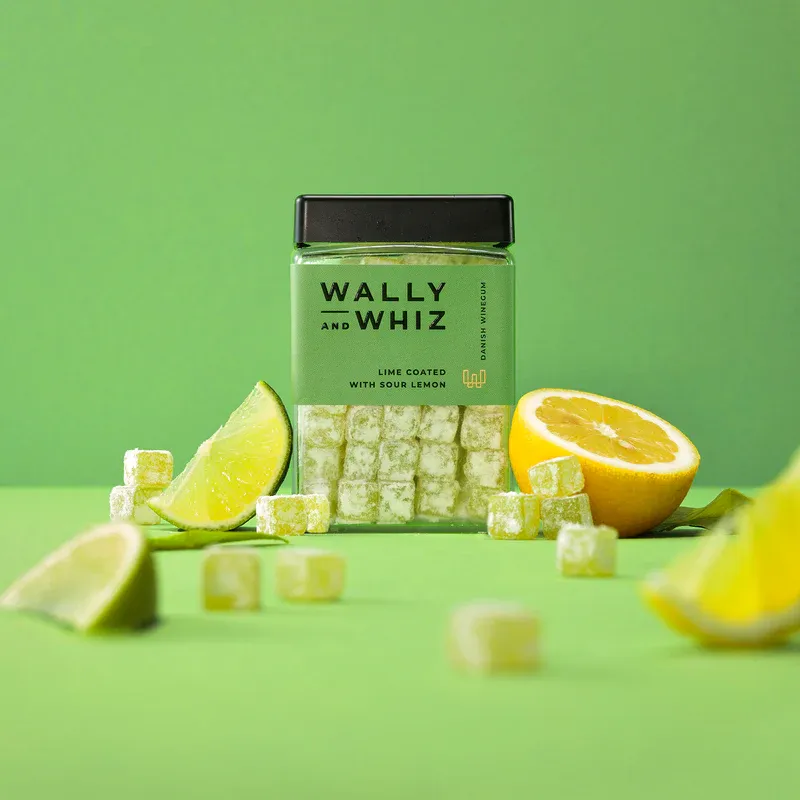 Wally & Whiz Lime med sur citron, 240 g