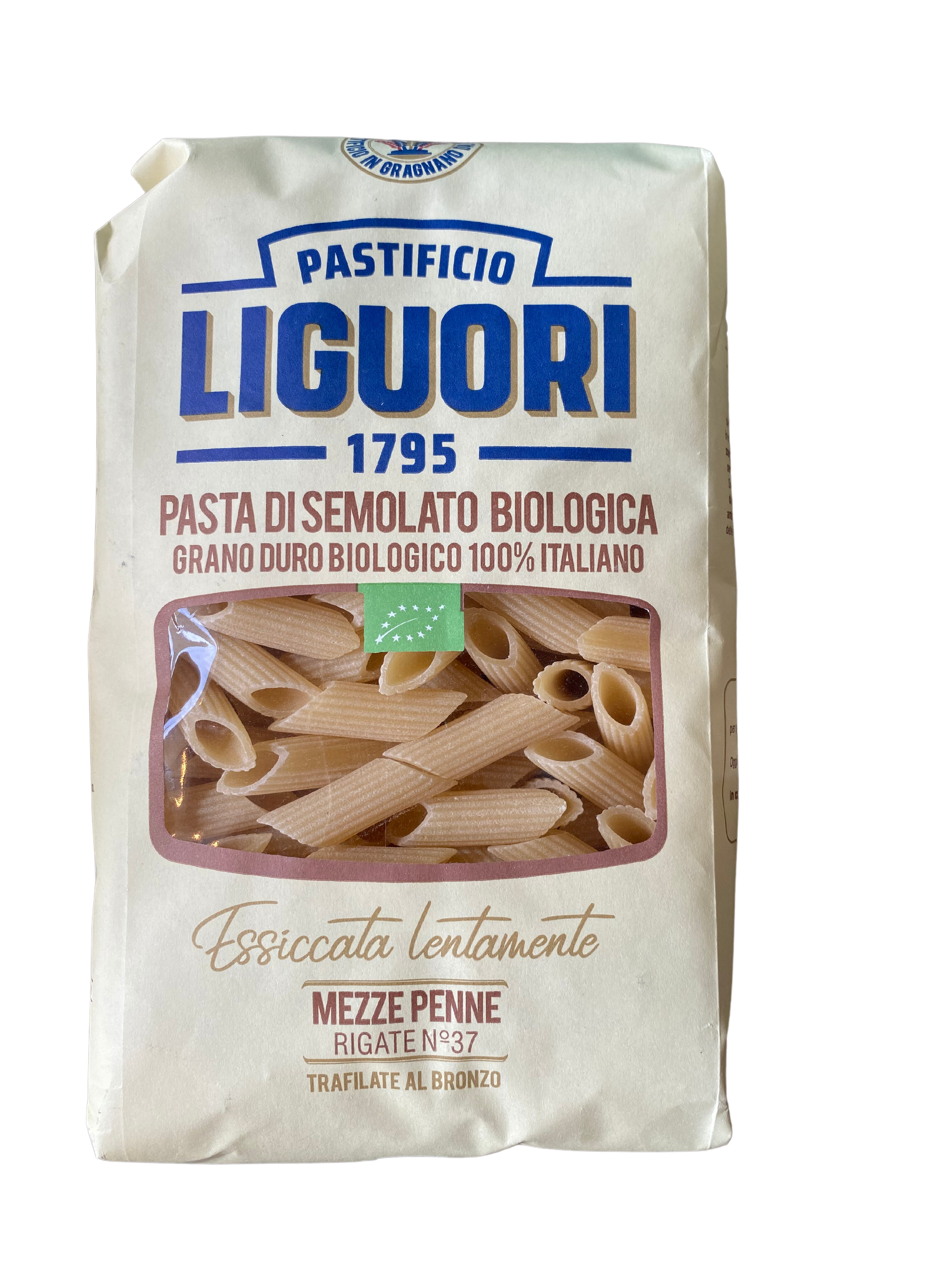 Mezze Penne Rigate Semolato, KO, Liguori, 500g DATOVARE