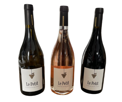 3 flasker Le Petit Fontainebleau, vin de Provence