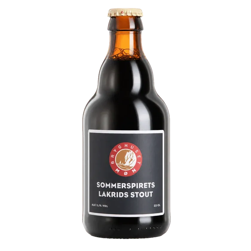 Sommerspirets Lakrids Stout, Bryghuset M�n, 5,1%, 33 cl