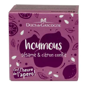 Hummus med sesam og syltet citron, Ducs de Gascogne