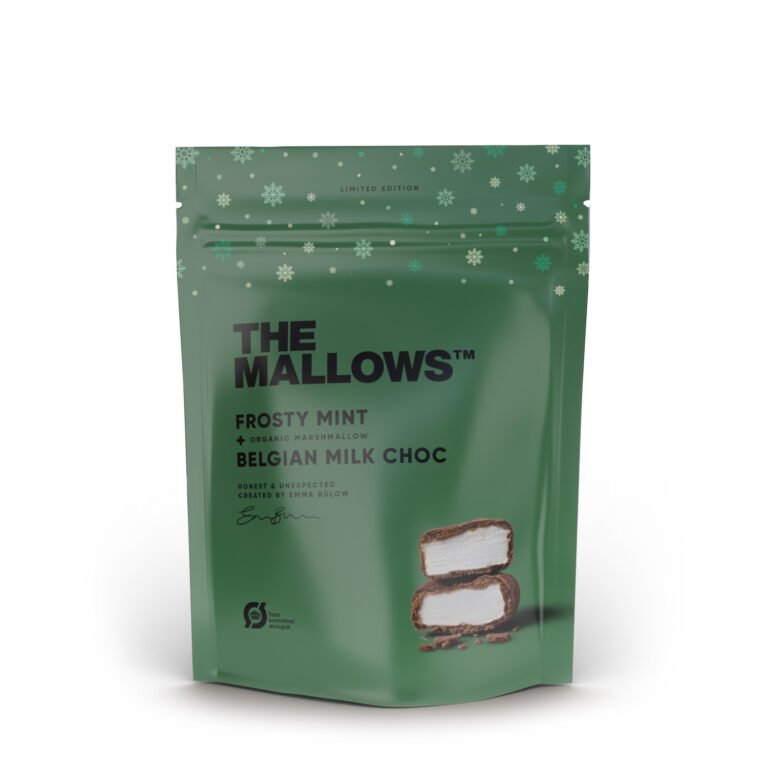 Frosty mint & milk choc  Skumfiduser med mint & mlkechokolade, 90 g