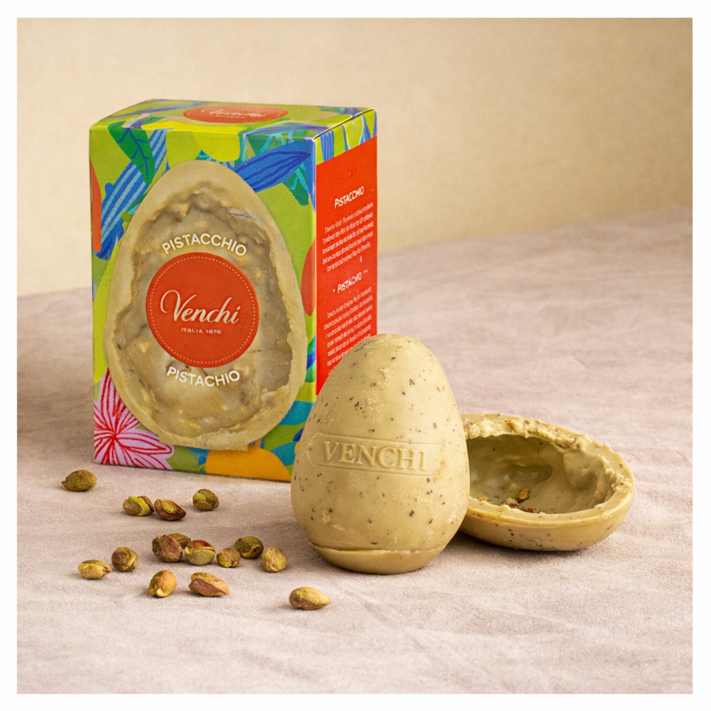 Venchi p�ske�g Pistache og hvid chokolade, 70 g 