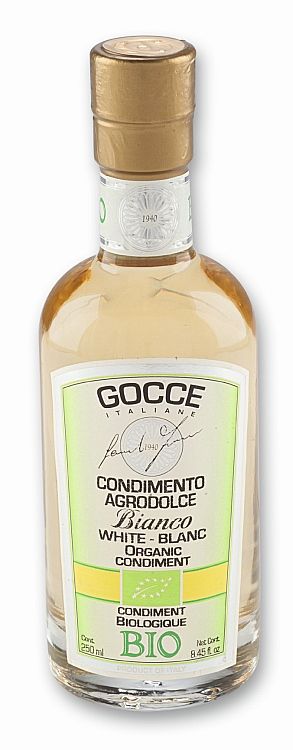 DATOVARE Gocce Hvid balsamisk vinseddike, Modena, kologisk