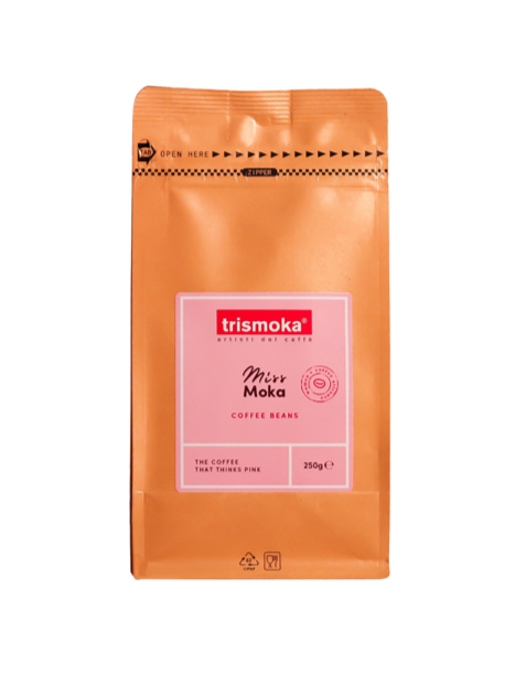 Trismoka Miss Moka, hele kaffebnner, 250 g