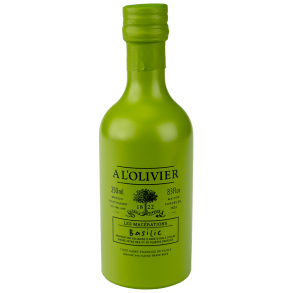 Ekstra jomvruolivenolie med basilikum - A L'olivier