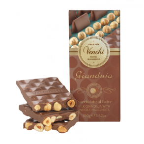 VENCHI M�lke gianduja med hele piemonte hasseln�dder 95g