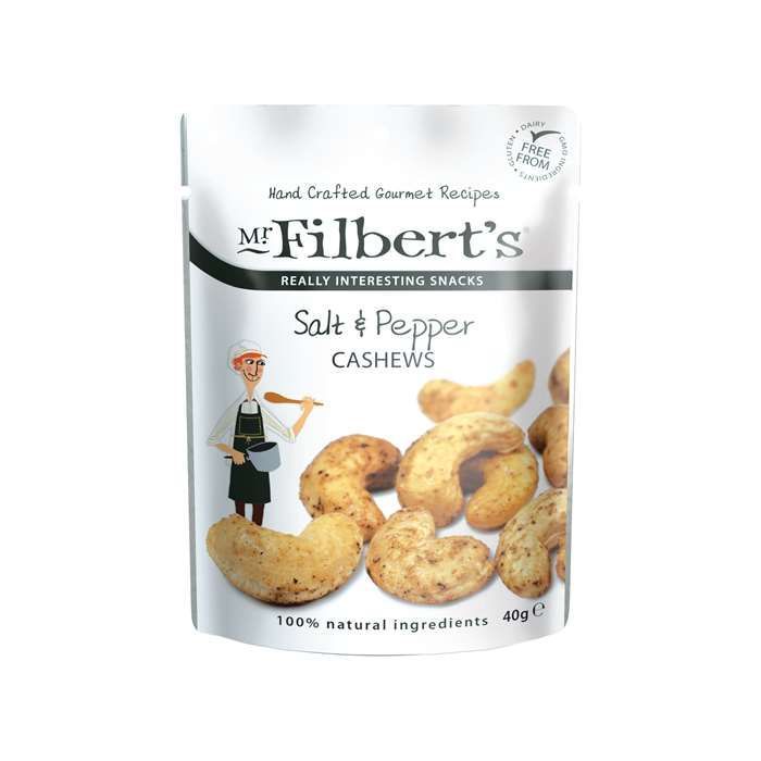 Filbert 40 G Salt & Peber Cashews 