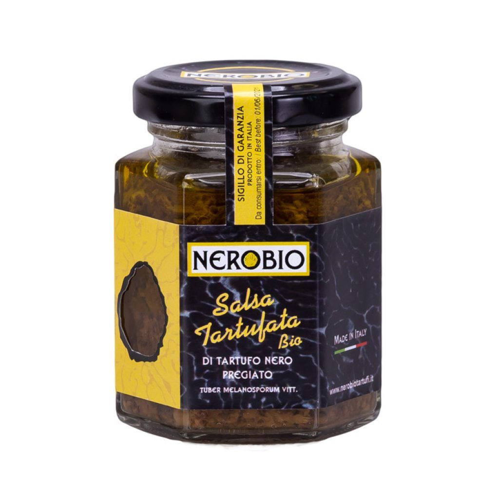 Salsa med sorte trfler, kologisk