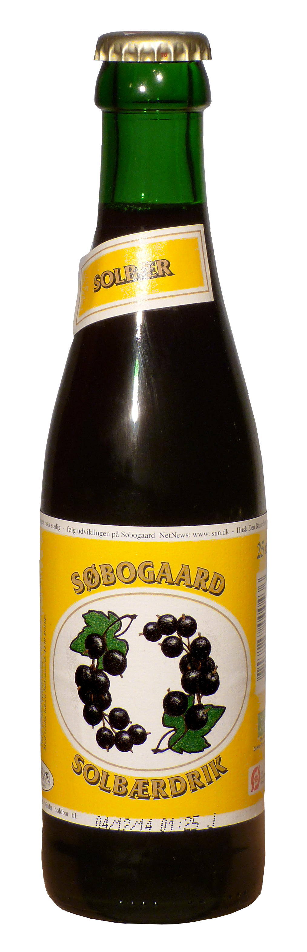 Solbrsaft, ko, 25 cl